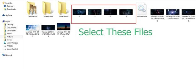 select these file